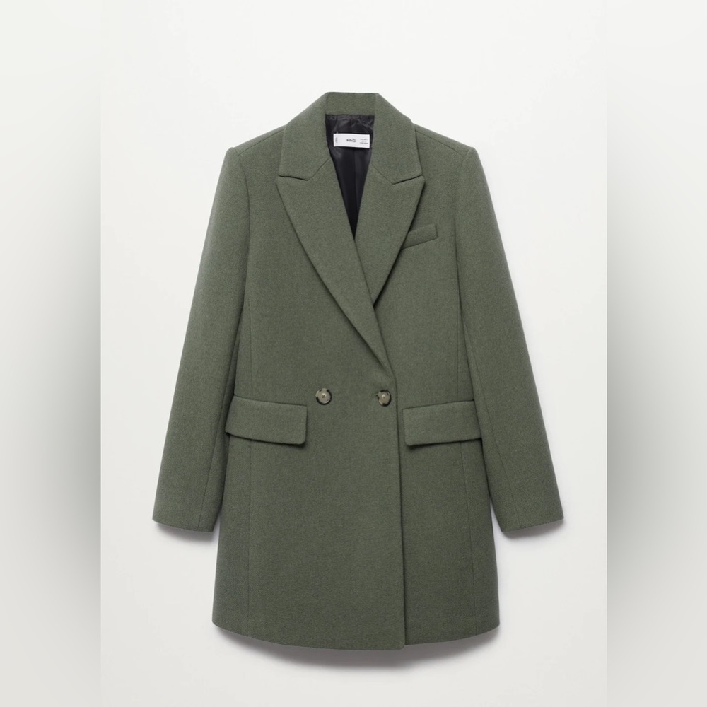 Mango | Wool double-breasted coat